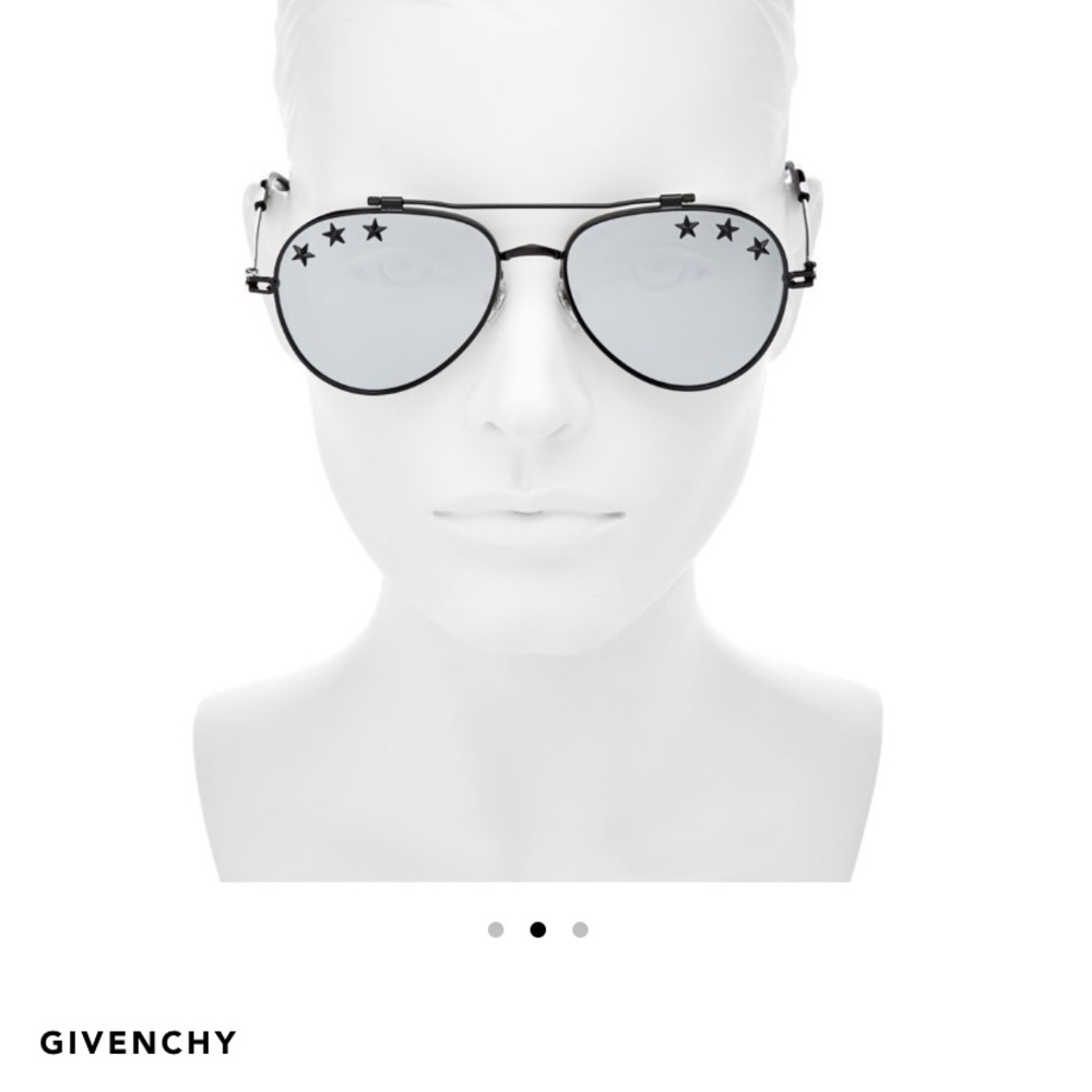 Givenchy Rubber Star aviators black/mirrored